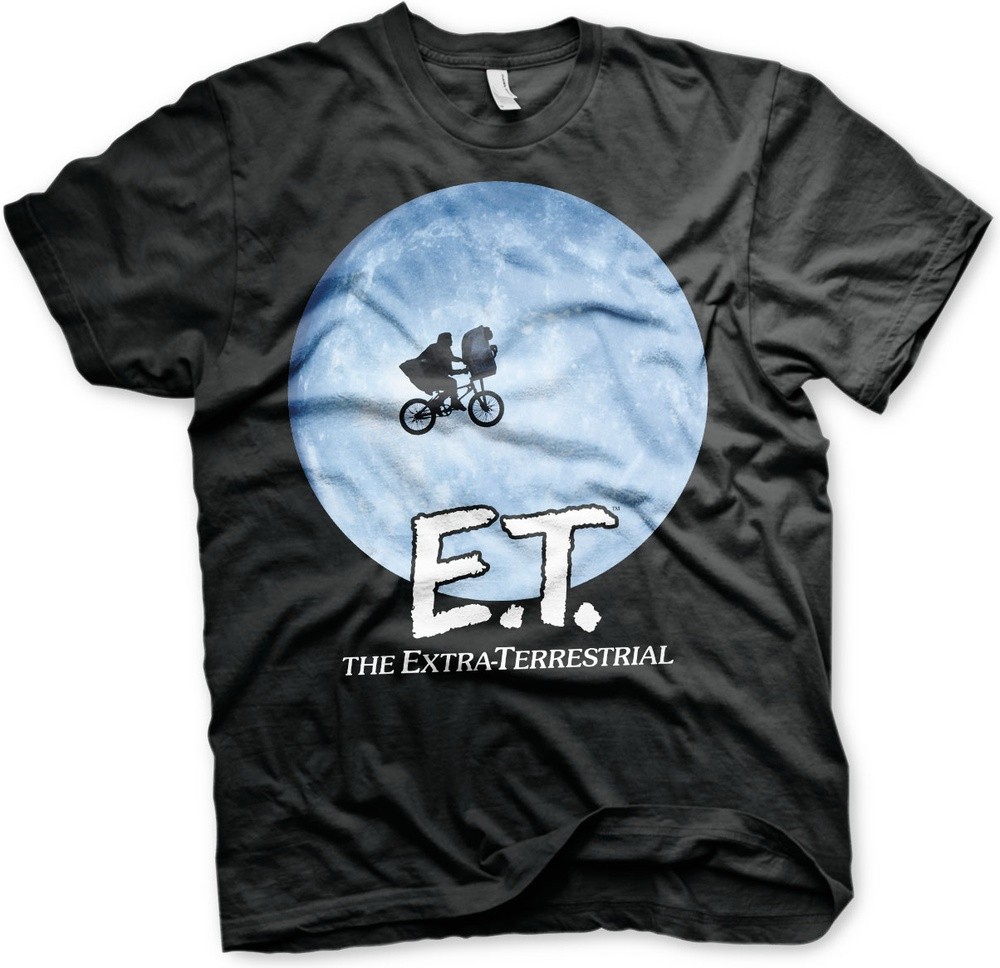 E.T. Bike In The Moon T-Shirt Schwarz - Herren / Unisex