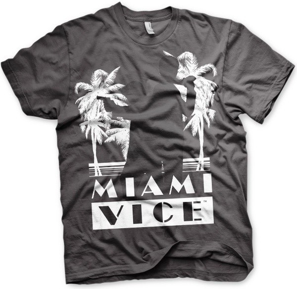 Miami Vice Silhuettes T-Shirt Dark-Grey