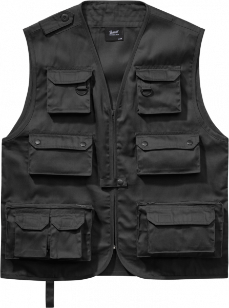 Brandit Weste Hunting Vest in Black