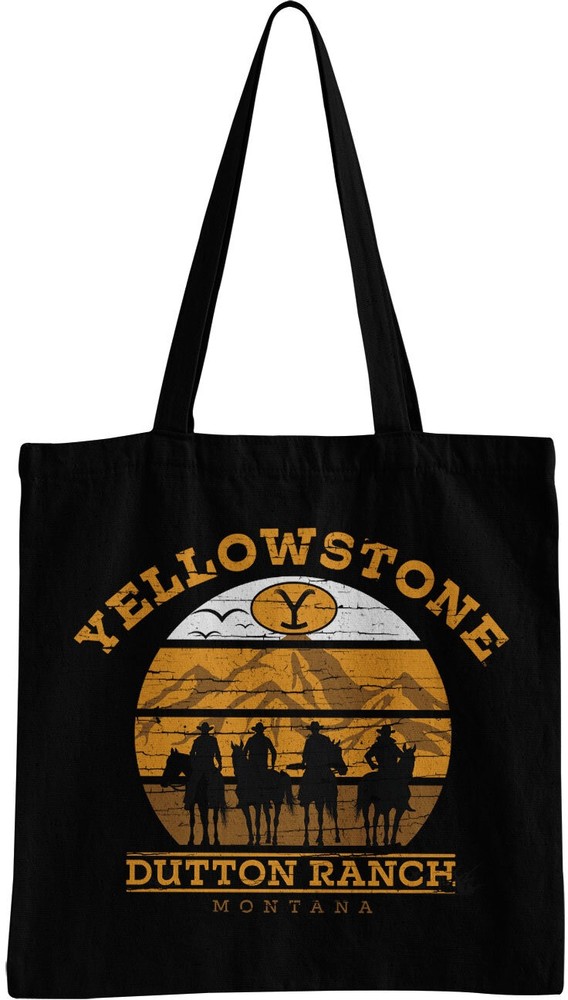 Gelbstone Cowboys Tote Bag Tragetasche Schwarz - Herren / Unisex