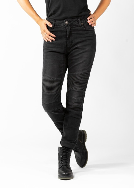 John Doe Motorrad Hose Betty Biker Jeans Used Black