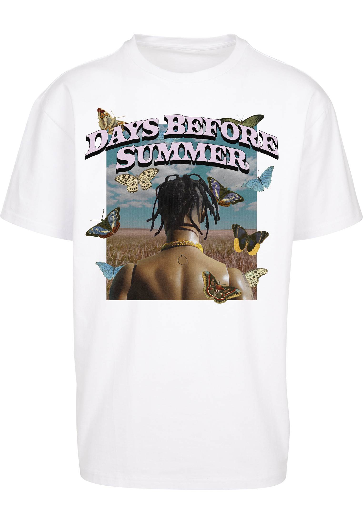 Mister Tee MÄNNER PEACE SIGN - Camiseta Estampada - White/blanco