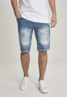 Southpole Hose Biker Denim Shorts Light Sand Blue
