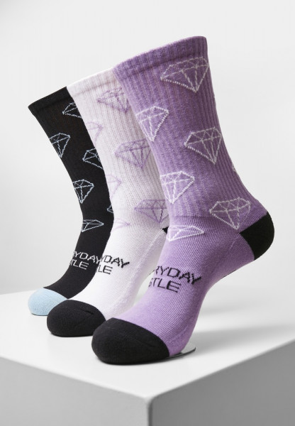 Cayler & Sons Socken Everyday Hustle Socks 3-Pack Black+Lilac+White