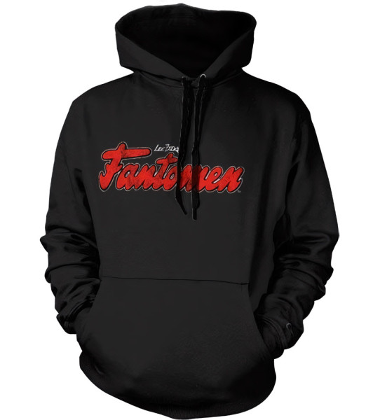 The Phantom Fantomen Distressed Logo Hoodie Black