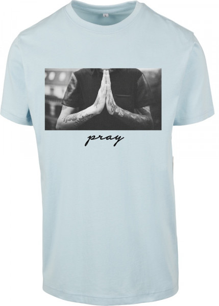 Mister Tee T-Shirt Pray Tee Ocean Blue