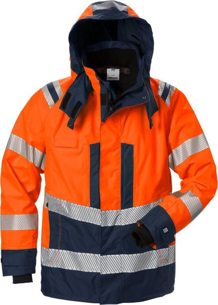 Fristads High Vis Airtech Außenjacke Kl. 3 4515 GTT Warnschutz-Orange/Marine - Herren / Unisex