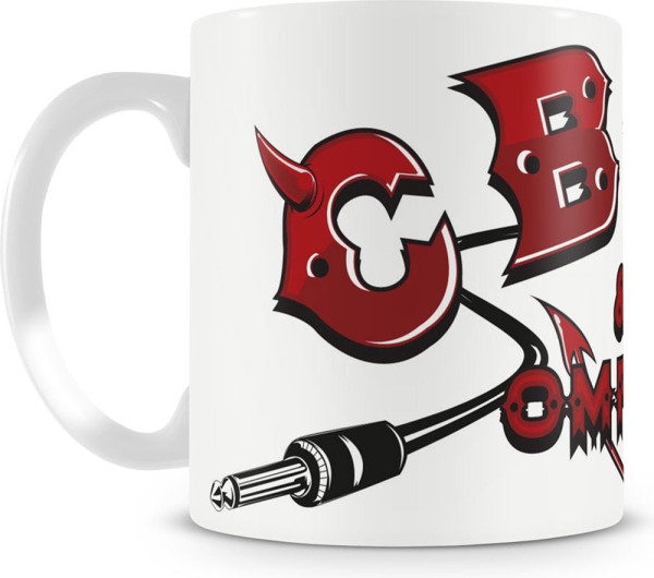 CBGB & OMFUG Devils Logo Coffee Mug Kaffeebecher White