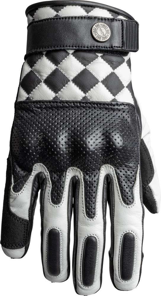 John Doe Motorrad Handschuhe Tracker Race  Wei/Schwarz, Leder Herren John  Doe Meaning