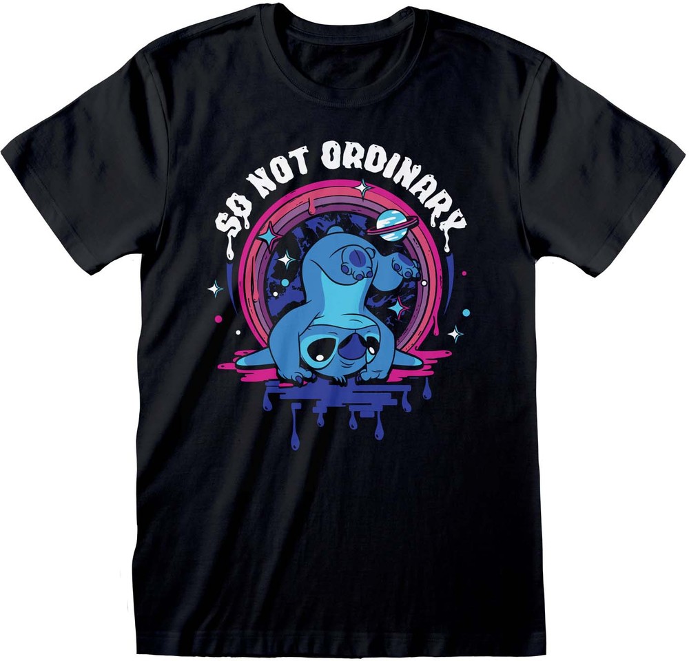 Lilo & Stitch - Not Ordinary T-Shirt Schwarz - Herren / Unisex