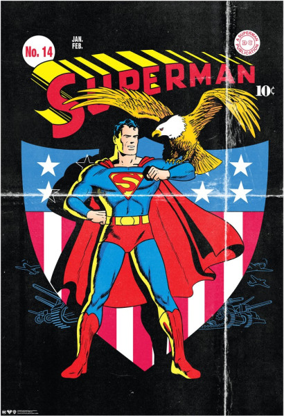 Superman American Eagle Poster Multicolor
