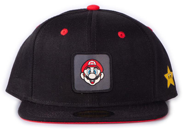 Nintendo Super Mario Badge Snapback in Black