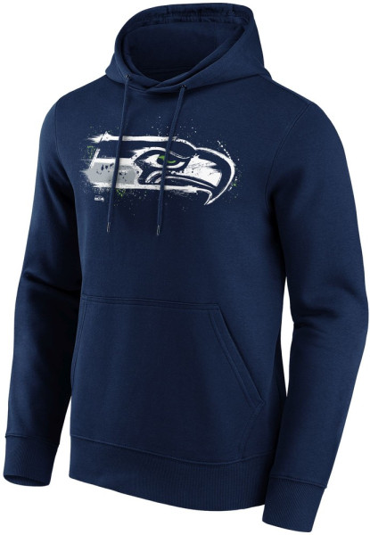 Seattle Seahawks Splatter Crest Graphic Hoodie
