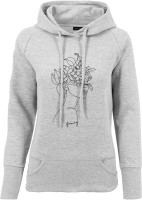 Mister Tee Damen Ladies One Line Fruit Hoody Grey-L