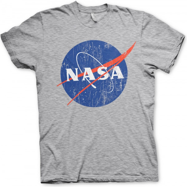 NASA Washed Insignia T-Shirt Heather-Grey