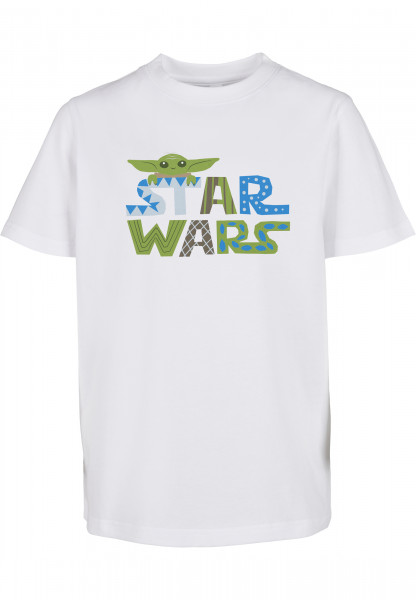 Mister Tee T-Shirt Kids Star Wars Colorful Logo Tee white
