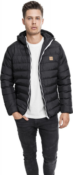 Urban Classics Winter Jacket Basic Bubble Jacket Blackwhiteblack