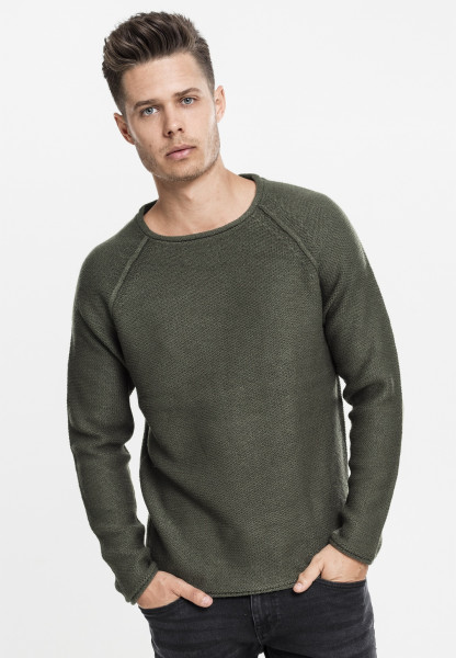 Urban Classics Sweatshirt Raglan Wideneck Sweater Olive