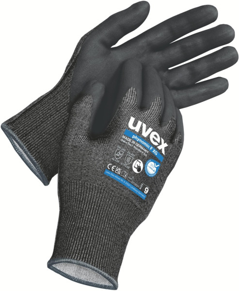 Uvex Schutzhandschuhe Phynomic F Xg Protexxion Zone 60094 Schwarz 10 Paar-7
