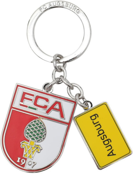 FC Augsburg Schlüsselanhänger Schild & Logo 5700067