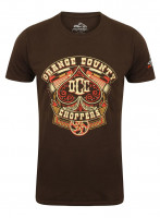 OCC Orange County Choppers T-Shirt Poker Run Brown