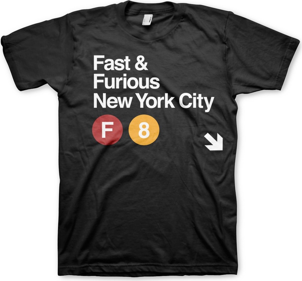 Fast & Furious NYC T-Shirt Schwarz - Herren / Unisex
