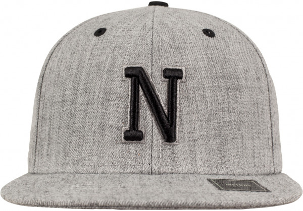 MSTRDS Cap N Letter Snapback Heather Grey