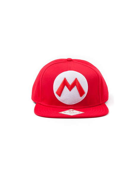 Super Mario Cap Red Snapback cap with Mario logo Red