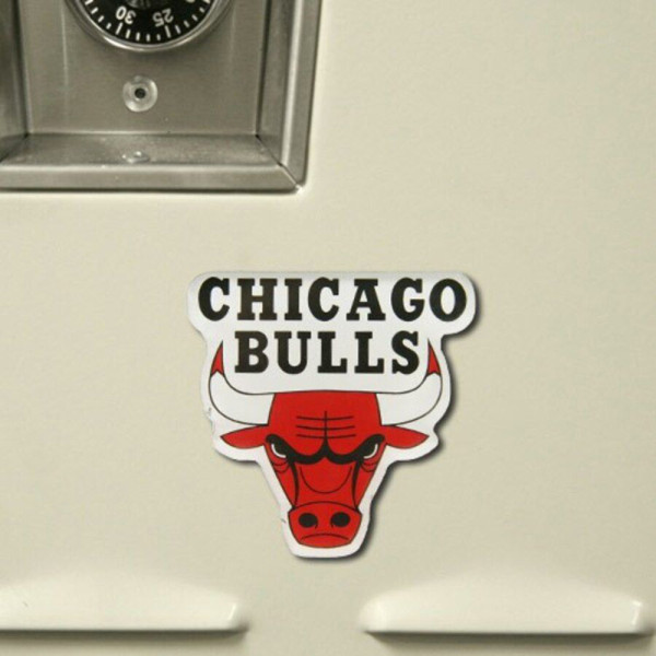 Chicago Bulls Premium Acryl Magnet Logo Basketball Rot