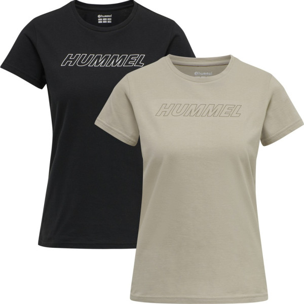 Hummel Damen T-Shirt Hmlte Cali 2-Pack Cotton T-Shirt