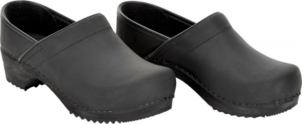 Sanita Damen Offener Clog Wood-Julie Closed Black