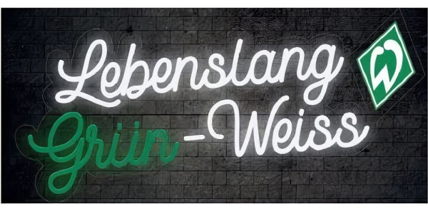 SV Werder Bremen LED Schriftzug Lebenslang 2023488
