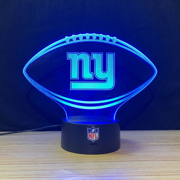 New York Giants NFL LED-Licht American Football NFL Blau/Rot/Weiß