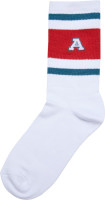 Urban Classics Socken College Team Socks Bottlegreen/Hugered/White Urban Classics Socken College Team Socks Bottlegreen/Hugered/White