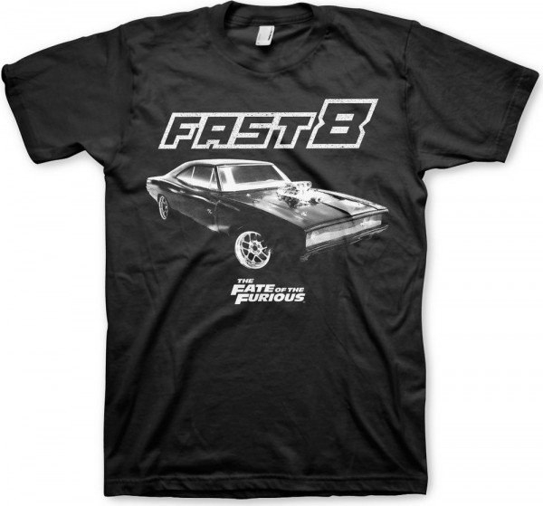 The Fast and the Furious Fast 8 US Car T-Shirt Black