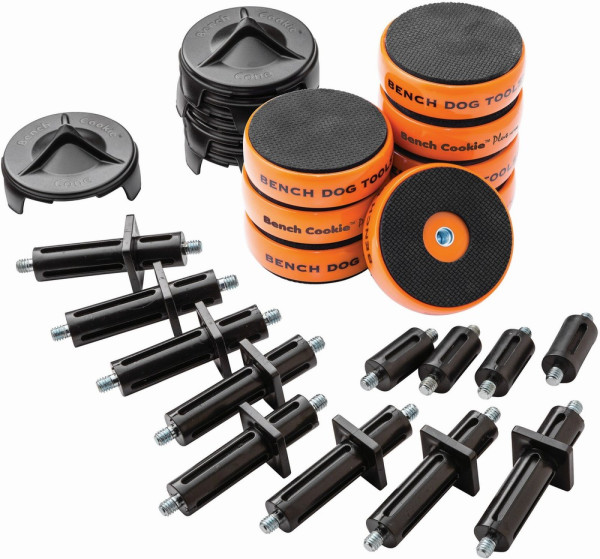 Bench Dog Holzbearbeitungs-Zubehör „Bench Cookie® Plus”-Gesamtpaket, 28-tlg. Satz 28-tlg.