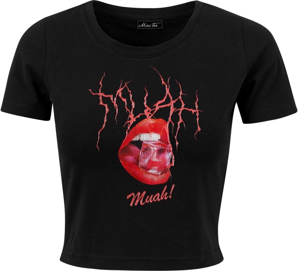 Miss Tee Damen T-Shirt Muah Cropped Tee - Damen