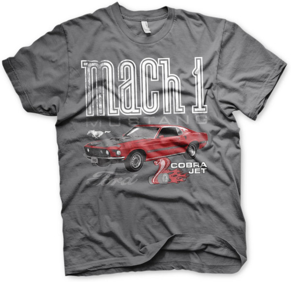 Ford Mach-1 Mustang T-Shirt Dark-Grey