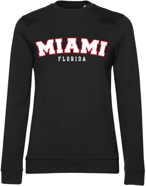 Hybris Miami Florida Girly Sweatshirt Damen Black