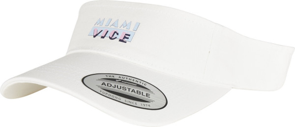 Merchcode Miami Vice Logo Visor Cap White