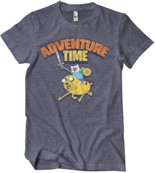 Adventure Time Washed T-Shirt Navy/Heather