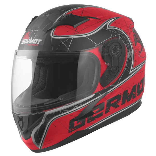 Germot Motorrad Helm GM 420 Junior matt Red/Black