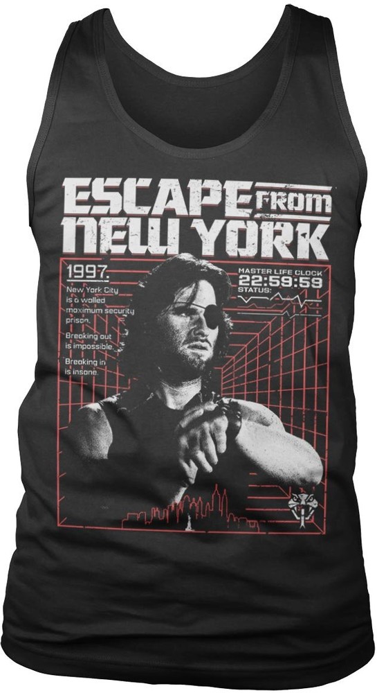 Escape From N.Y. 1997 Tank Top T-Shirt Schwarz - Herren / Unisex