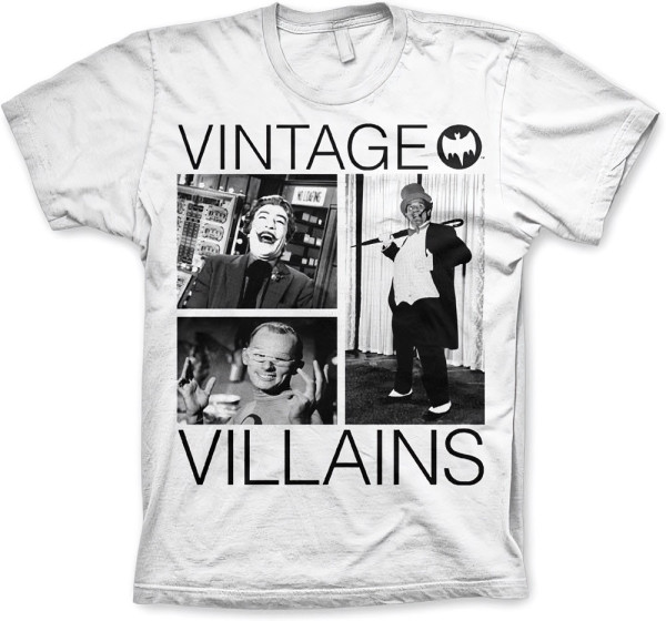 Batman Vintage Villains T-Shirt White