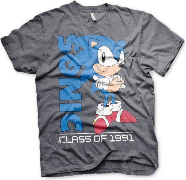Sonic The Hedgehog Class Of 1991 T-Shirt Dark-Heather