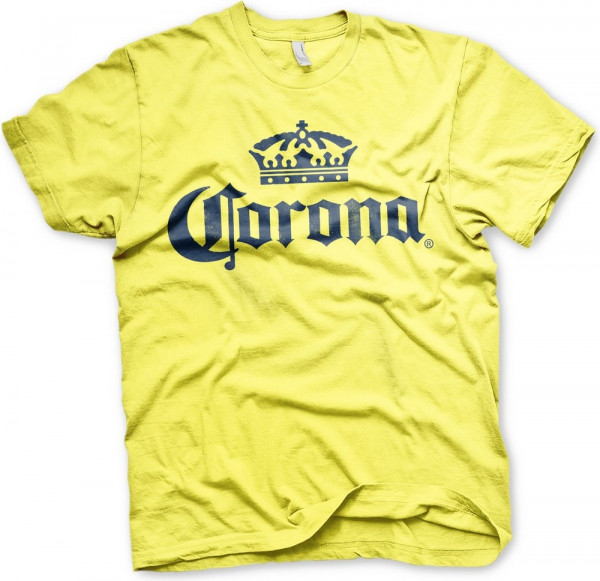 Corona Washed Logo T-Shirt Yellow