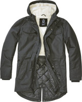 Brandit Herren Jacke Marsh Lake Teddyparka Anthracite