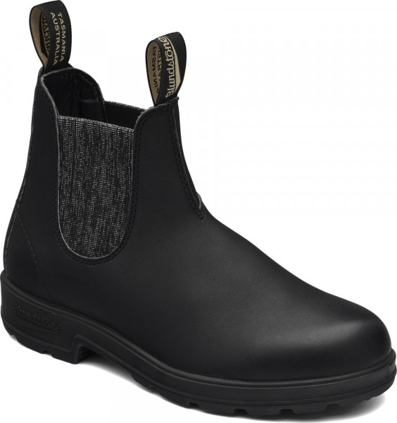 Blundstone Stiefel Boots #2032 Voltan Black Leather with Silver Glitter Elastic (500 Series)