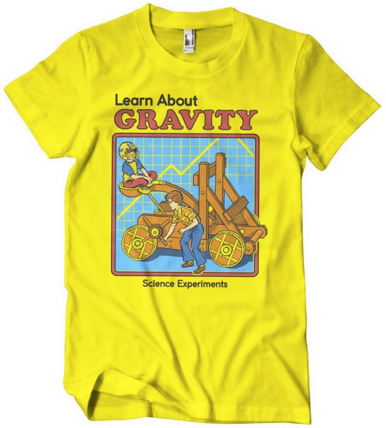 Steven Rhodes Learn About Gravity T-Shirt Yellow