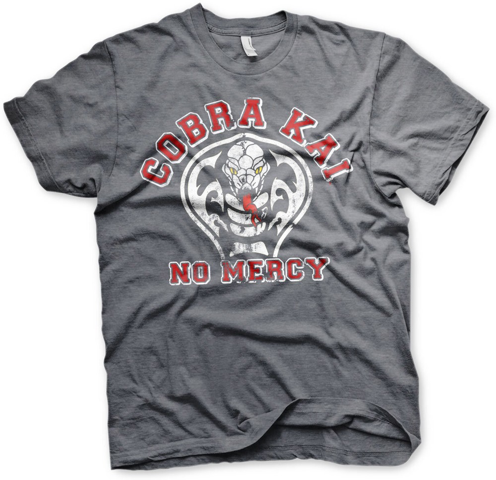 Cobra Kai No Mercy T-Shirt Dark-Heather - Herren / Unisex